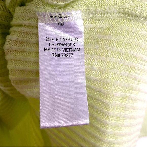 Sonoma Lime Green Soft Ribbed Cowl Neck Sweater Size XXL - Picture 8 of 9